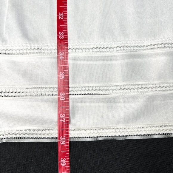 Vintage NWT Montgomery Ward white adjustable length satin slip, Size 16 - Picture 7 of 7